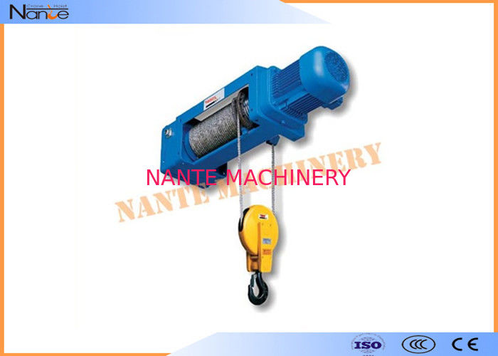 Accurate Stroke Electric Wire Rope Hoist Workstation Steel 1.6-12.5 Lifting Capacity