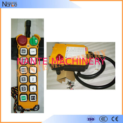 황색 11 원격 제어 풀그릴 두 배 단계 누름단추식 전쟁 무선 호이스트